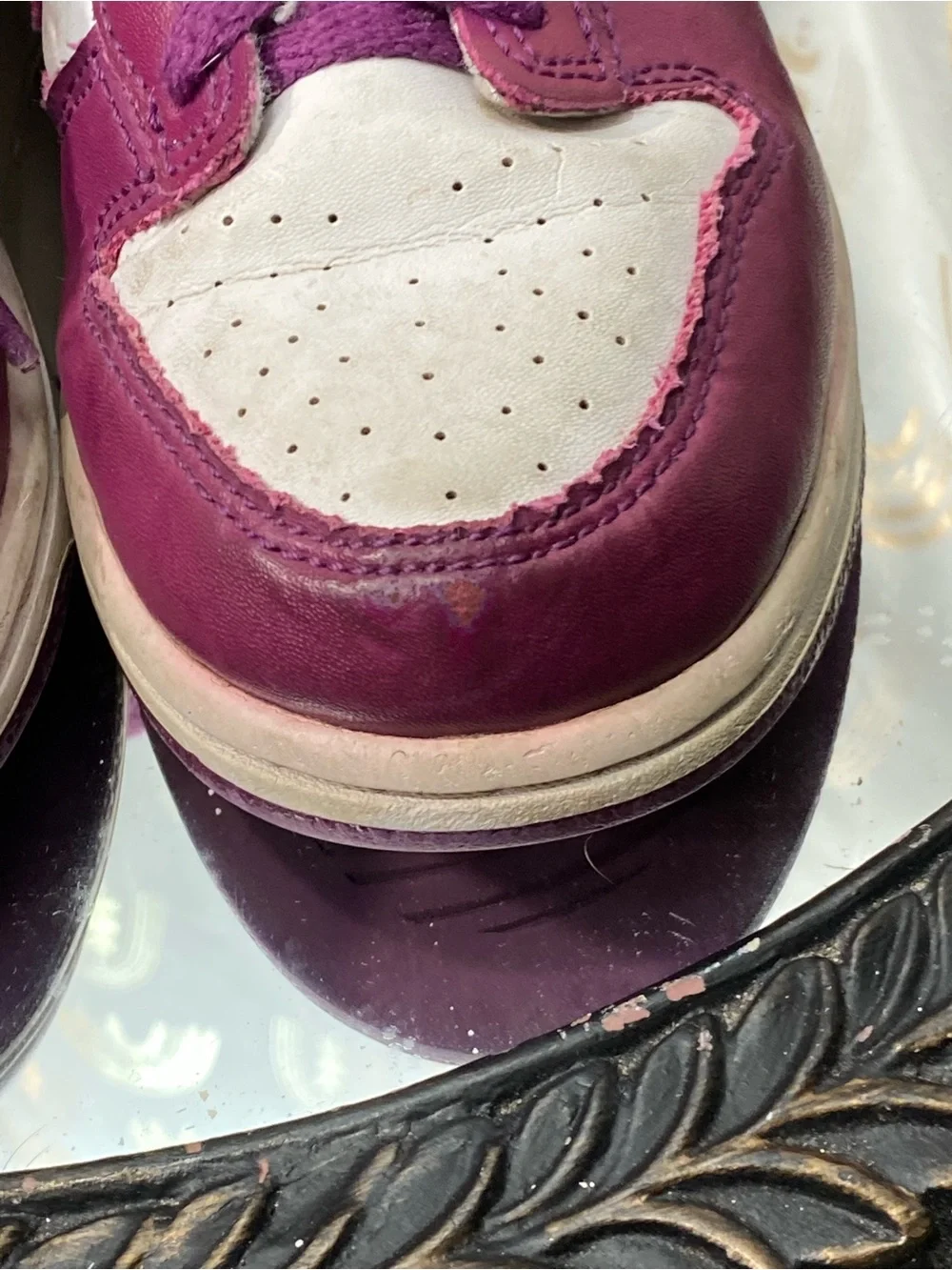 Nike Women’s Low-Top Sneakers — Purple & White
